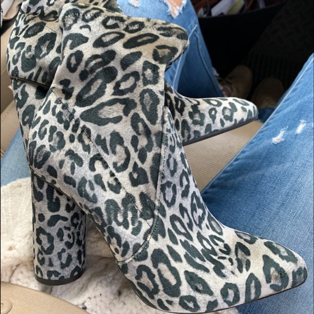 leopard booties